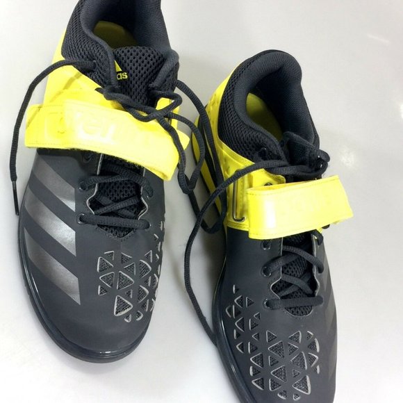 Adidas Mens US 10.5 UK10 Powrlift 3 Gray Lemon Peel Sneakers Gym Shoes Kicks main image 8